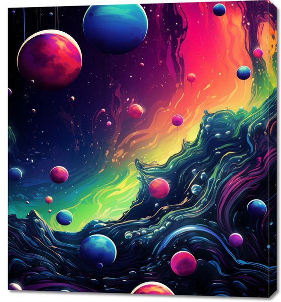 Obraz 90x100cm Kalejdoskop Galaktyk zdjęcie 1