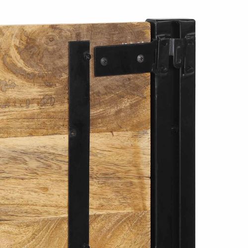 Zagłówek 160 cm lite drewno mango i żelazo na Arena.pl