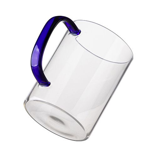 Szklanka 450 ml z granatowym uszkiem do sublimacji na Arena.pl