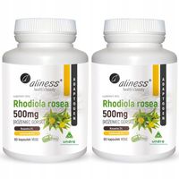 2x Aliness Rhodiola Rosea RÓŻENIEC GÓRSKI Adaptogen STRES UMYSŁ 60 kapsułek