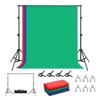 zestaw/statyw do mocowania tła fotograficznego puluz  2x2m + tła