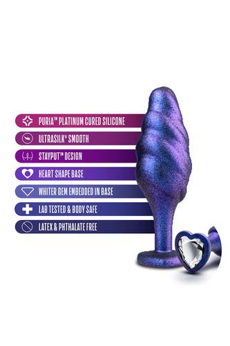 ANAL ADVENTURES MATRIX BUMPED BLING PLUG SAPPHIRE na Arena.pl