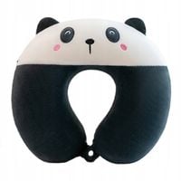 ZAGŁÓWEK PIANKA PAMIĘCIOWA PODUSZKA PODRÓŻNA ROGAL BIAŁO-CZARNA PANDA