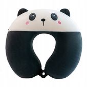 ZAGŁÓWEK PIANKA PAMIĘCIOWA PODUSZKA PODRÓŻNA ROGAL BIAŁO-CZARNA PANDA