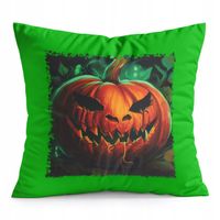 PODUSZKA ZIELONA PREZENT - HALLOWEEN