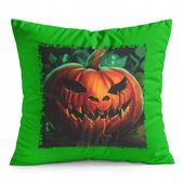 PODUSZKA ZIELONA PREZENT - HALLOWEEN