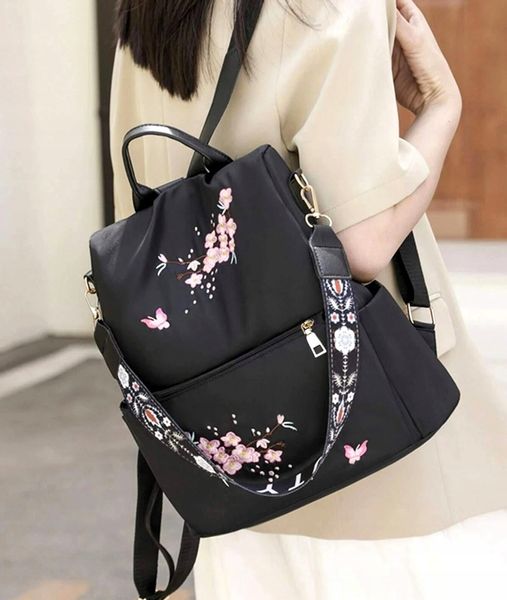 Plecak Czarny Pojemny 2W1 Torebka Wodoodporny zdjęcie 8