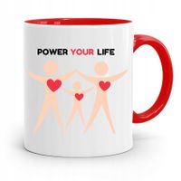 Kubek Czerwony Dla Doktora Power Your Life Z Nadrukiem Ze Zdjęciem