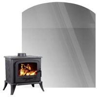 Szyba Hartowana Pod Kominek Piecyk 80x70cm Grafit