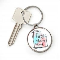 BRELOK DO KLUCZY Z TWOIM WŁASNYM FOTO NADRUKIEM ZDJĘCIEM na prezent