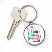 BRELOK DO KLUCZY Z TWOIM WŁASNYM FOTO NADRUKIEM ZDJĘCIEM na prezent