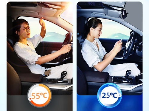 Osłona Mata Na Szybę Alu Antyszronowa 100x250cm + Szczotko Skrobaczka 65cm na Arena.pl