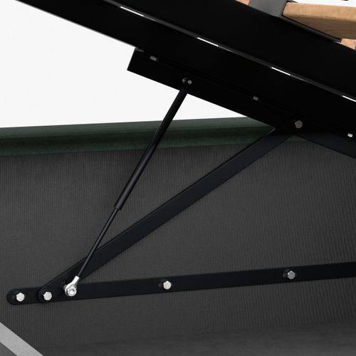 ŁÓŻKO TAPICEROWANE 160x200 ŁÓŻKO PREMIUM Z POJEMNIKIEM BUTELKOWA ZIELEŃ na Arena.pl