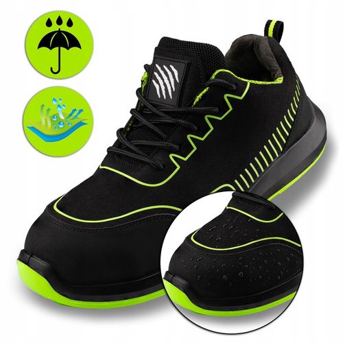 BUTY ROBOCZE MĘSKIE PÓŁBUTY SPORTOWE ODDYCHAJĄCE Z NOSKIEM S1 BHP LEKKIE na Arena.pl