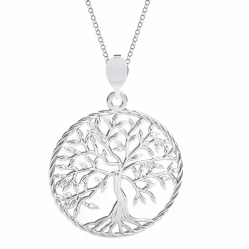 KOMPLET DRZEWO ŻYCIA DRZEWKO SZCZĘŚCIA srebro 925 na Arena.pl