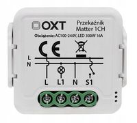 OXT Mini Przekaźnik 1 Obwód Matter WiFi HomeKit Google Home Alexa TUYA