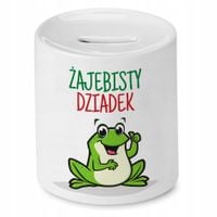 Skarbonka Dzień Dziadka Żajebisty Dziadek Prezent Z Nadrukiem Ze Zdjęciem