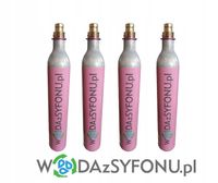 NAPEŁNIENIE 4X NABÓJ CO2 RÓŻOWY SODA QUICK mixuj z Niebieskimi