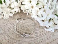 Srebrna bransoletka dla dziewczynki Anioł Serce 925 Komunia Chrzest prezent