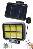 LAMPA SOLARNA Ogrodowa Uliczna LED COB Z CZUJNIKIEM Zmierzchu RUCHU 117