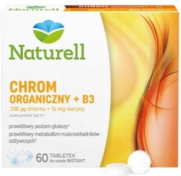 Chrom Organiczny + B3 NATURELL 60 tabletek zdjęcie 1