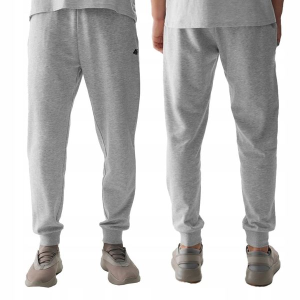 SPODNIE DRESOWE MĘSKIE 4F DRESY SPORTOWE JOGGERY BAWEŁNA WYGODNE SS24M603 zdjęcie 2