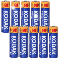 10x BATERIA ALKALICZNA BATERIE AA LR6 R6 KODAK MAX ALKALINE 2800 mAh