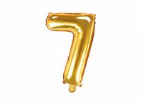 balon foliowy 35cm cyfra ''7'' złoto fb10m-7-019