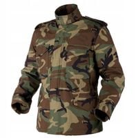 Kurtka Wojskowa M65 HELIKON NyCo Sateen na Poligon Militarna Woodland S