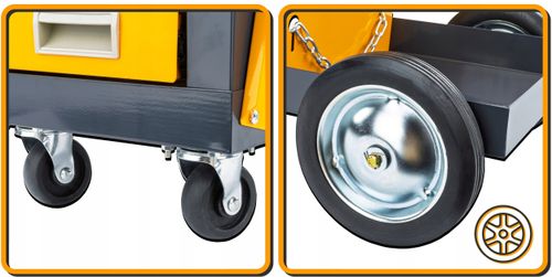 WÓZEK SPAWALNICZY DO SPAWAREK Z PÓŁKĄ NA BUTLE SZUFLADY STABILNY MOBILNY na Arena.pl