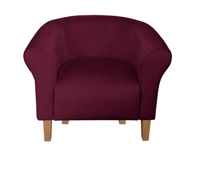 Fotel Milo nogi buk śliwka MG02 zdjęcie 2