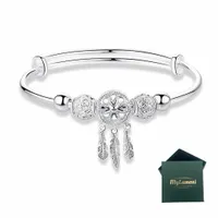 Bransoletka Srebrna Damska Charms Beads Serce