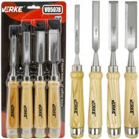 DŁUTA DO DREWNA STOLARSKIE PŁASKIE ZESTAW DŁUT DŁUTO 4szt 10, 16, 20,