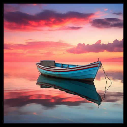 Plakat 50x50cm Spokój przed Połowem na Arena.pl