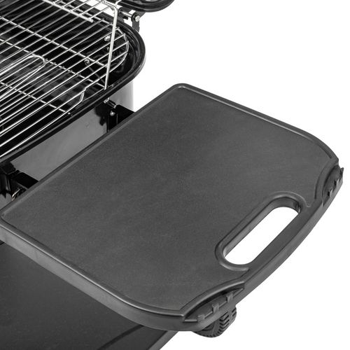 Grill węglowy ogrodowy duży przenośny Pokrywa półki kółka transportowe na Arena.pl