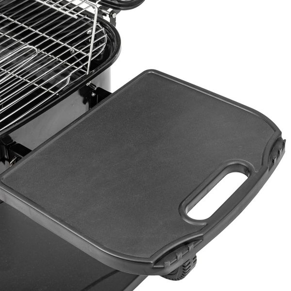 Grill węglowy ogrodowy duży przenośny Pokrywa półki kółka transportowe zdjęcie 2