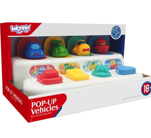 Zabawka Edukacyjna Wyskakujące Pojazdy POP-UP Interaktywne Autka Statek na Arena.pl