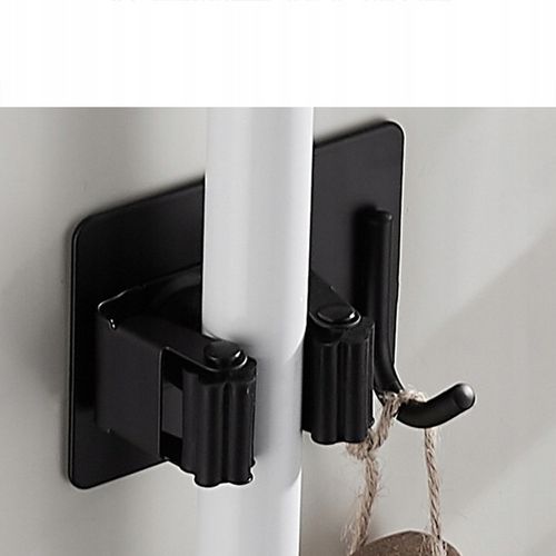 WIESZAK ścienny na Ręcznik Mop Miotła 4 SZTUKI Uchwyt do Łazienki i na Arena.pl