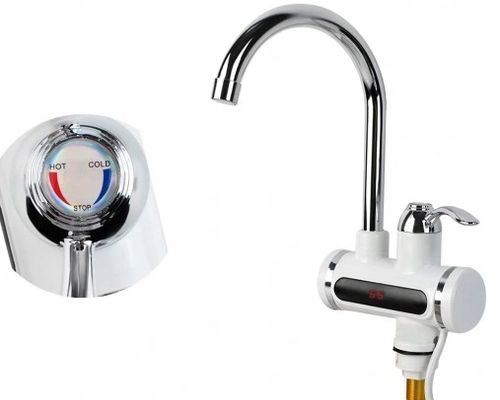 ELEKTRYCZNY PRZEPŁYWOWY PODGRZEWACZ WODY 3000 LCD GRZAŁK NADUMYWALKOWY KRAN na Arena.pl