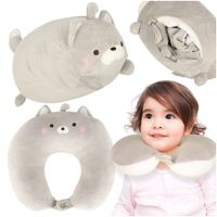 Poduszka Podróżna Turystyczna Rogal dla Dzieci na Szyje do Samochodu 2w1