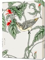 Obraz 50x70cm Tree-Creeper. Kashu Japoński Vintage do Salonu