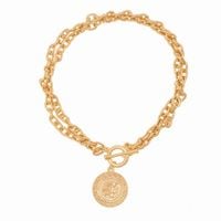 naszyjnik łańcuch z monetą (c15/mon/25au)