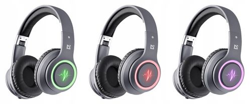 Słuchawki Bezprzewodowe Bluetooth z Mikrofonem MP3 Podświetlenie LED na Arena.pl