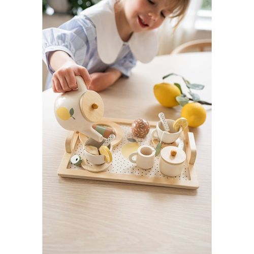 DLA DZIECI DREWNIANY SERWIS DO HERBATY na Arena.pl