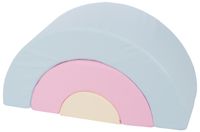 Zestaw 3 klocków piankowych Mini Tęcza (różowy, niebieski, żółty (pastel))