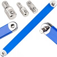 Klucz przedłużający grzechotkę przekładniowy 39 cm + adaptery Falon-Tech