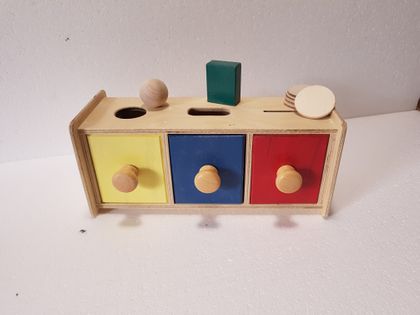 Pudełko Z Szufladkami Montessori 3 in 1