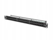 Patch panel Lanberg PPU6-1048-B 48 port 1U kat. 6 czarny