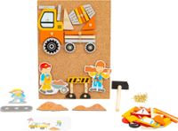 Przybijanka plac budowy z pinezkami i młotkiem 149 elementów