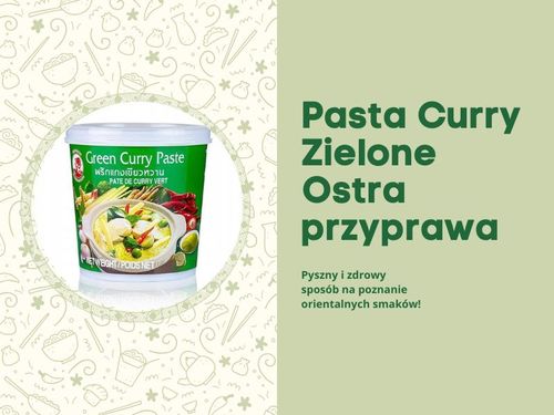 Pasta zielona curry hot chilli ostra przyprawa green curry tajska 200g na Arena.pl